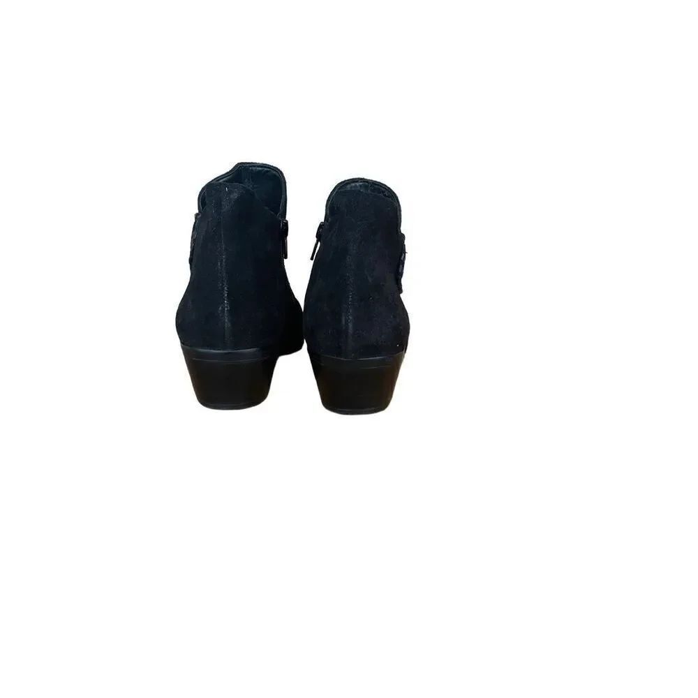 Jack Rogers Women's Black Suede Side Zip Ankle Length Booties Black Size 9M - Picture 2 of 11